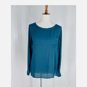 LOFT Dark Teal Blouse